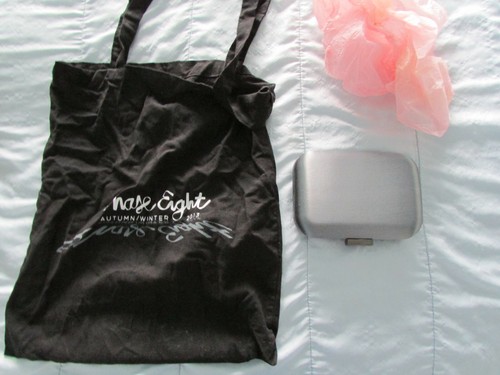 Phase Eight Edie Satin Clutch Bag - Charcoal with black chain - BNWT - Bild 2 von 7