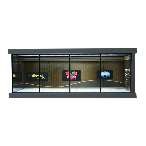 Diorama 1:64 Car Garage Model LED Lighting Parking Lot Scene Display Case Toy AU - Picture 29 of 63