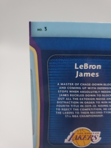 2020-21 Donruss Optic Lebron James Air Defense #3 - Picture 4 of 4