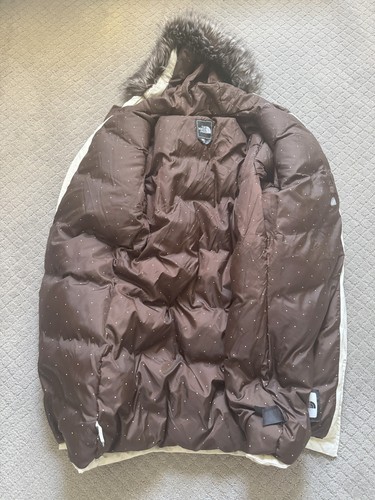 The North Face Arctic Girls Jacket XL White Lined Full Zip Hooded Parka Jacket - Picture 10 of 18