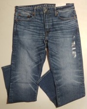 NWT American Eagle Men's Flex Slim Straight Monaco Blue Jean 32 x 34 G071