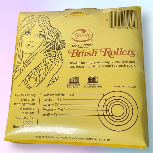 Lot of 5 VTG Wire Brush Hair Rollers Curlers - Goody Flamingo Featherlight - Picture 11 of 15