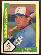 Jose Castro 1990 CMC #73 Indianapolis Indians