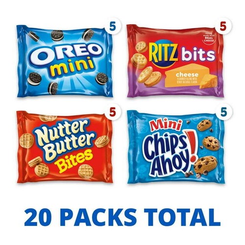 Nabisco Classic Mix Variety Pack 20 Snack Packs - Picture 2 of 5