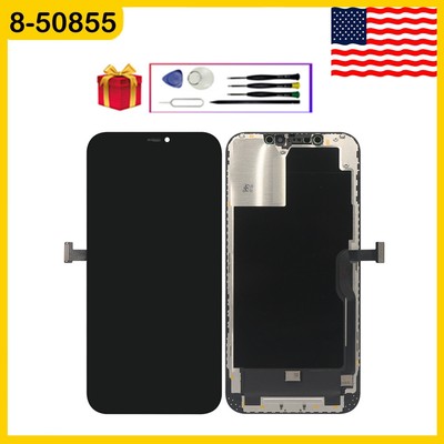 For iPhone 12 Pro Max Frame LCD Display Touch Screen Assembly Replacement +Tools