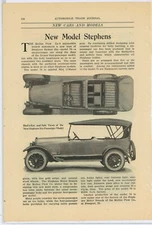 1919 Stephens Motor Cars Story & Pics: Moline Plow Co. Salient Six