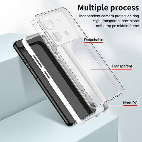For Infinix Zero 30 5G, Shockproof Hybrid Bumper Clear Crystal Soft Cover Case - Bild 15 von 25