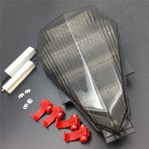 Smoke LED Tail Light Brake Turn Signal Lamp For Yamaha YZF R6 2006-2013 - Picture 2 of 8
