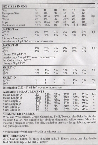 Style Sewing Pattern 2547 Jacket & Skirt Suit Shawl Collar Size 6 - 16 Uncut Vtg - Picture 11 of 12