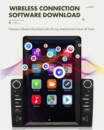 10.1'' Vertical Stereo Radio GPS WIFI For Ford Transit Tourneo Custom 2013-2019 - Picture 24 of 24