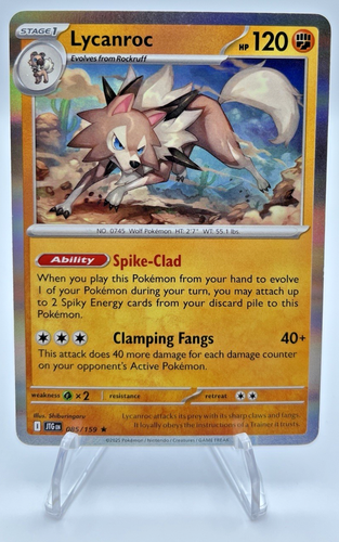 Lycanroc 85/159 Journey Together HOLO NEW POKEMON - Picture 1 of 2