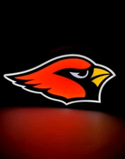 Arizona Cardinals LED Light Box Sign Lamp USB Powered 3D Print
