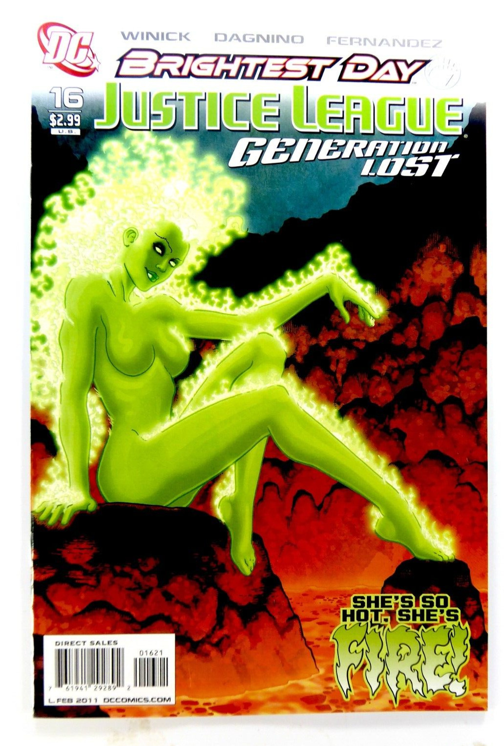 DC Comics JUSTICE LEAGUE: GENERATION LOST (2011) #16 1:10 Variant MACGUIRE VF+