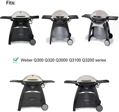 7646 Cooking Grates for Weber Q300 Q320 Q3000 Q3200 Series Gas Grills Cast Iron - Picture 2 of 7