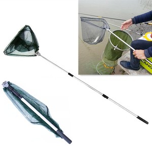 Durable-Triangular-Folding-Fishing-Landing-Net-3-Section-Extending-Pole-Handle