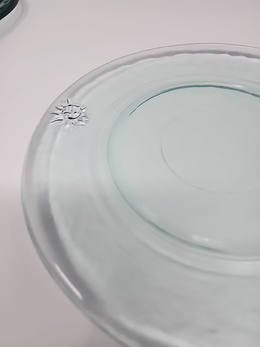 Grehom - Embossed Sun Pattern - Hand Made in Spain - Recycled Glass Small 7 7/8 - Picture 3 of 6