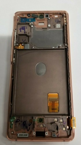 Samsung galaxy S20 FE 5G telaio digitalizzatore touch screen LCD arancione G781 produttore di apparecchiature originali S20fe - Foto 4 di 7