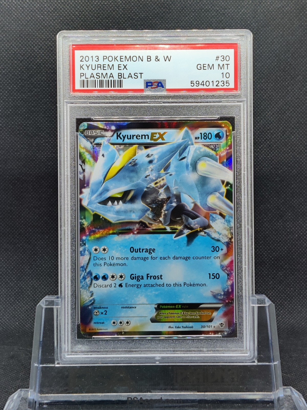 PSA 10 2013 Plasma Blast Genesect EX 11/101 HOLO Pokemon Card