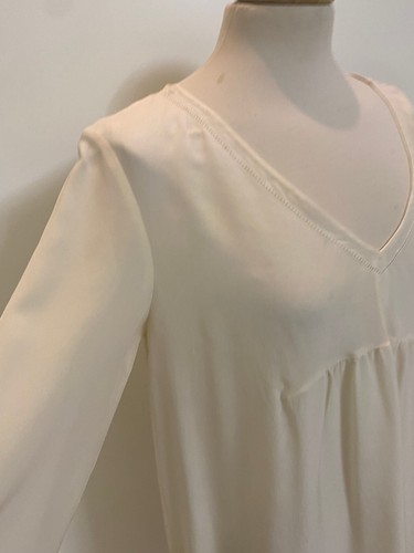 TWIN-SET SIMONA BARBIERI Bluse Shirt Damen Gr. (S) Seide Elfenbein Farbe - Bild 6 von 23