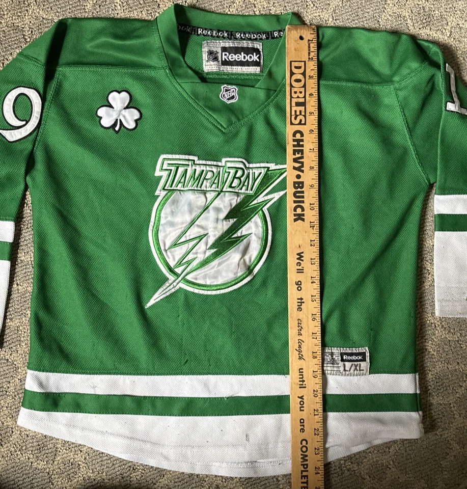 Tampa Bay Lightning Reebok Youth L/XL Green #9 Steven Stamkos Jersey - Image 4 of 4