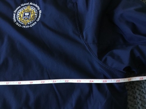 Gear For Sports Men’s US Naval Academy Windbreaker Hooded Jacket Navy Blue Large - Picture 5 of 12