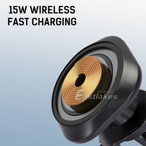 Magnetic MagSafe Wireless Charger Car Mount Phone Holder For Samsung iPhone 16 - Picture 5 of 15