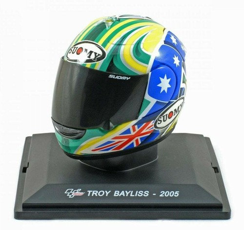 DEAGOSTINI 1/5 SUOMY RACE HELM TROY BAYLISS CAMEL HONDA MOTOGP SAISON 2005 - Bild 1 von 2