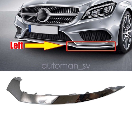 New Silver Front Left Bumper Trim Molding Fits for Mercedes-Benz CLS500 2018 - Foto 4 di 13
