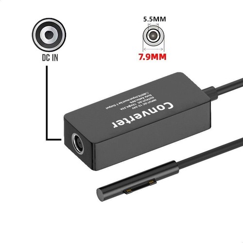 Power Charger Adapter 15V 65W for Microsoft Surface Pro X 9 8 7 6 5 4 3 Parts; - Picture 2 of 8