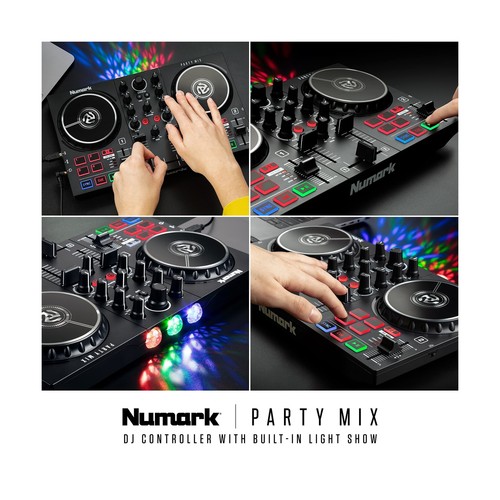 Numark Party Mix II - DJ Controller with Party Lights, DJ Set with 2 Decks, D... - Picture 7 of 7