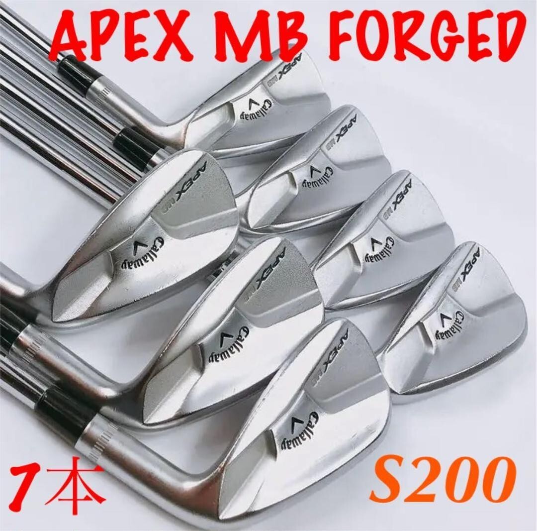 Callaway APEX MB FORGED Dynamic Gold S200 Iron Set 4 5 6 7 8 9 P...Set of 7 Used