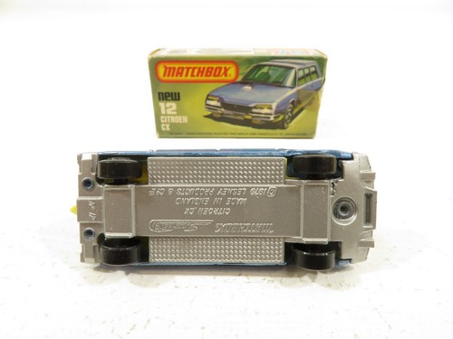 Matchbox Superfast 1979 citroen CX #12 w/OB NIB 8532 - Picture 6 of 8