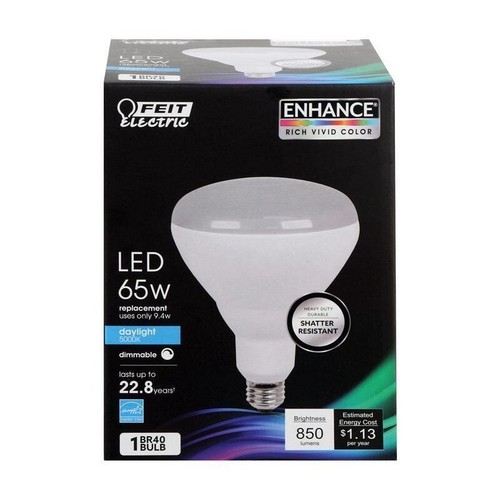 Feit Electric BR40DM/950CA 9.4W 5000K 850 Lumens LED Light Bulb  PACK OF 4 - Picture 1 of 2