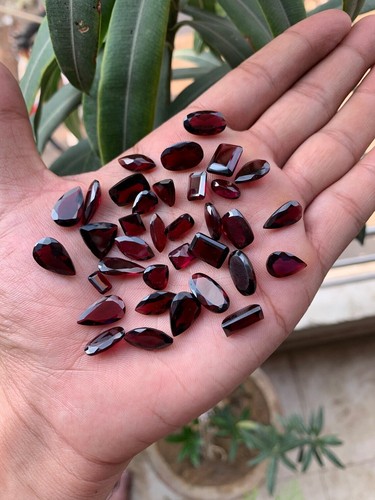 Garnet Mix Shape Loose Gemstone Top Quality Natural Garnet Faceted Cut Gemstone - Picture 4 of 9