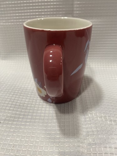 Starbucks Mug Rose Pink with Flowers Floral Design Siren Logo 10 oz. Cup - Picture 3 of 6