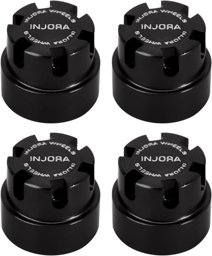 INJORA M2 Wheel Nuts Cap Locking Hubs Wheel Upgrade Parts for Axial SCX24 - Picture 4 of 12