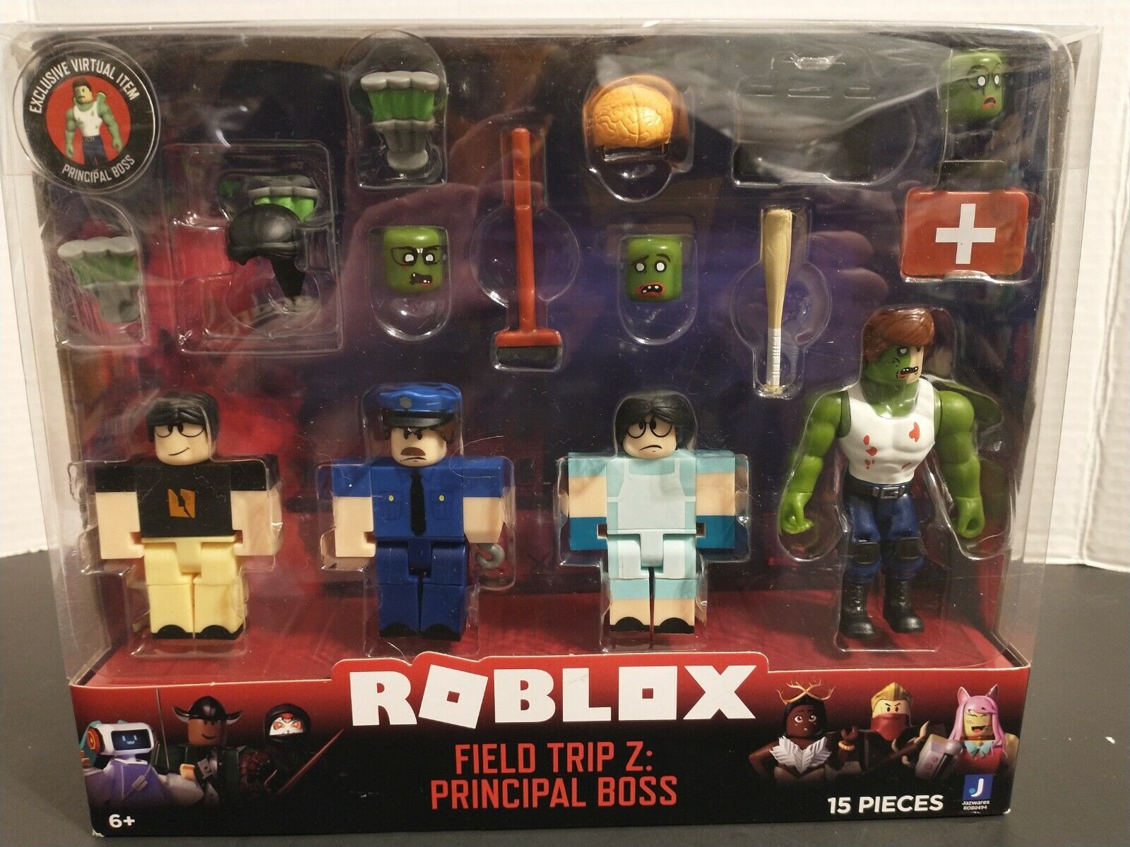 Roblox Kit com 6 Bonecos Articulados e Acessórios Field Trip Z Principal  Boss Sunny na Tyzu Toys