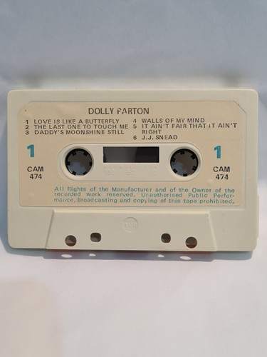Dolly Parton Vintage 1970s Music Cassette Camden 1977 - Picture 4 of 10