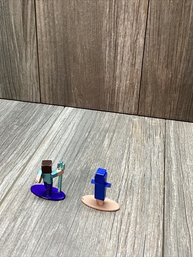 Minecraft Nano Metal Action Figures Jada Toys Die Cast Lot of 2 - Picture 10 of 14