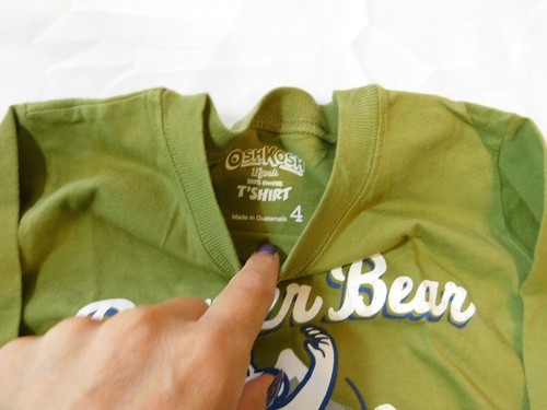 Osh Kosh B'Gosh Boy's Youth Long Sleeve T Shirt Size Variations Bowler Bear NWOT - Picture 3 of 3