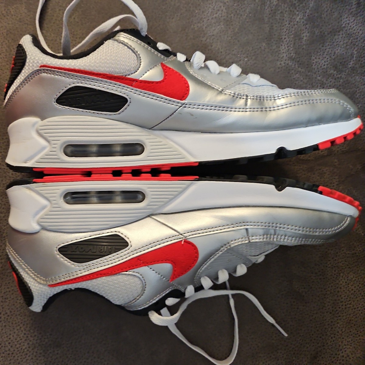 Size 11 - Nike Air Max 90 Icons - Silver Bullet | eBay