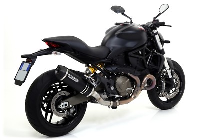 ARROW EXHAUST TERMINAL RACETECH ALUMINUM BLACK DUCATI MONSTER 1200 2014-2015