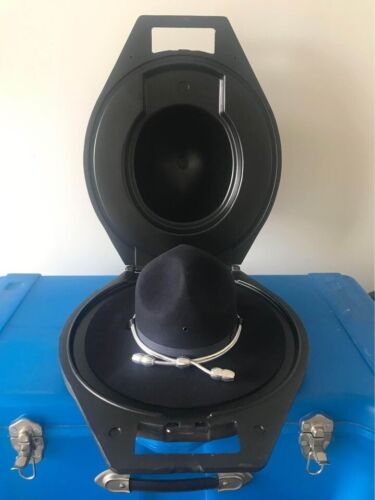 Stratton Hat, Law Enforcement Campaign Cover, 6 1/2, Navy Blue With Strap - Picture 4 of 6