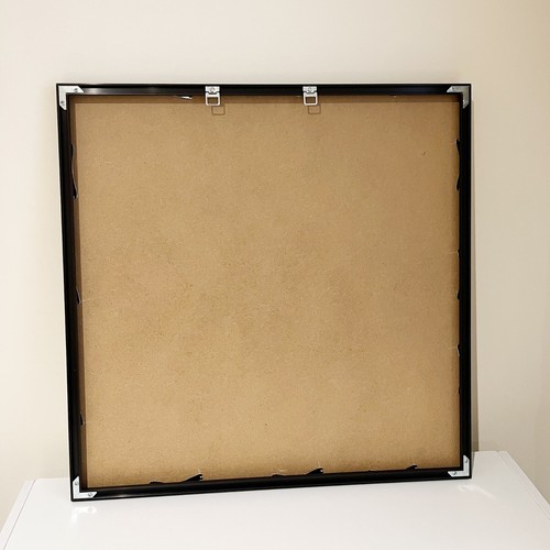 2pc Black Square 60x60cm Frame & Hanger Picture Frames 24 inch with Mat-board - Picture 5 of 10