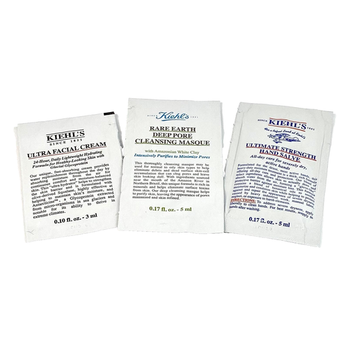 Crema facial Kiehl's Ultra, mascarilla limpiadora de poros, ungüento de manos 3 paquetes variados - Imagen 3 de 3