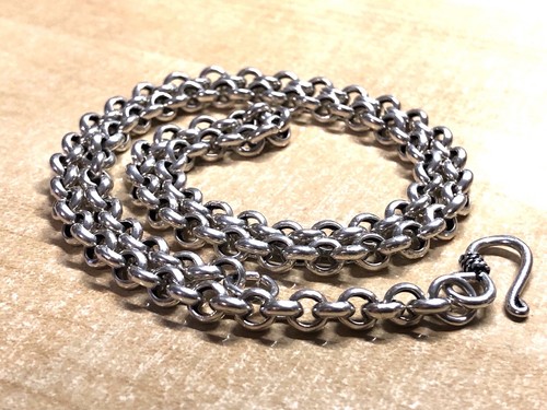Solid 925 Sterling Silver Mens 5mm Rolo Belcher Chain Clasp Necklace - Picture 2 of 9
