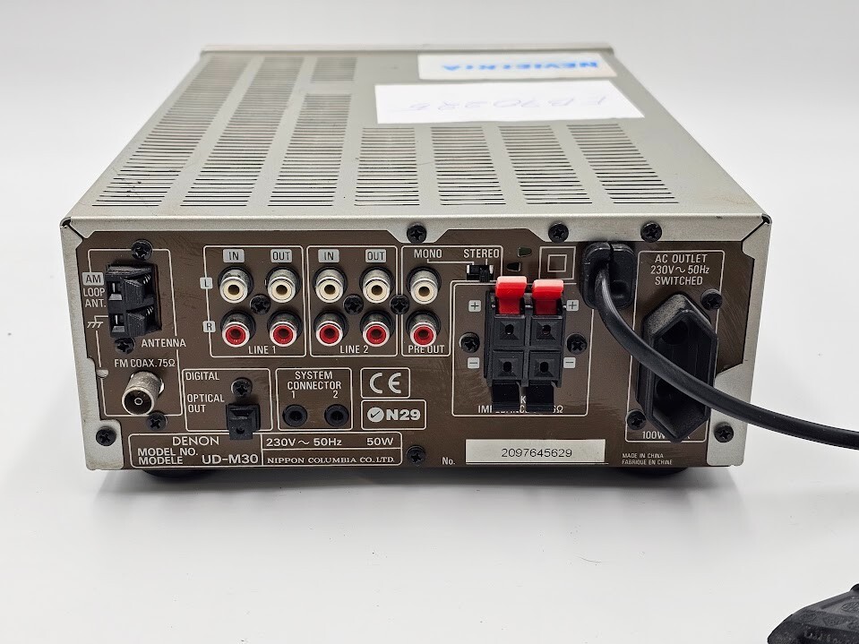 Denon Ud-m30 Amplifier CD Player Receiver W/remote E4 for