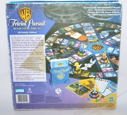 Juego de mesa de colección 1999 Trivial Pursuit Warner Bros edición familiar completo EE. UU. - Imagen 4 de 9