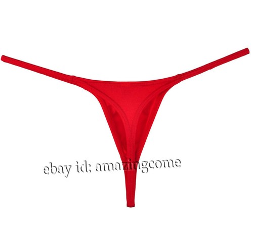 Mens Spandex Pouch Thong Underwear Elastic G-string Swimwear Micro Bikini T-back - Picture 18 of 22