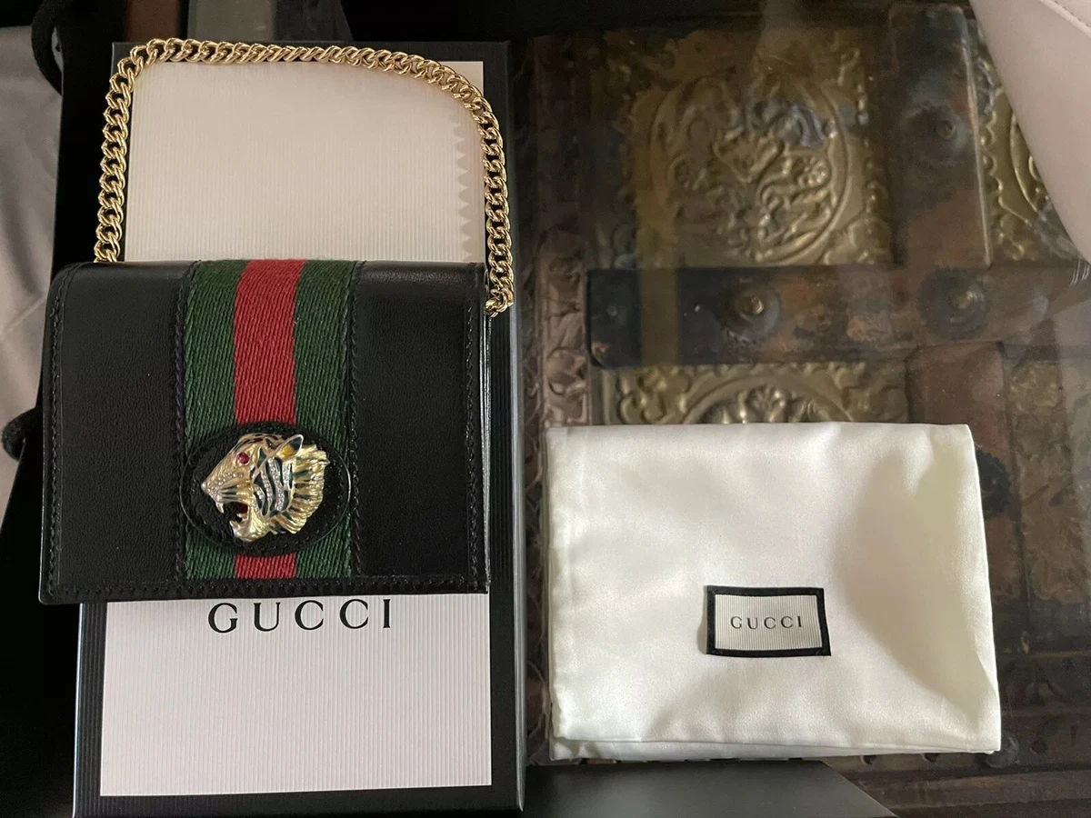 Gucci rajah chain card case wallet new arrivals